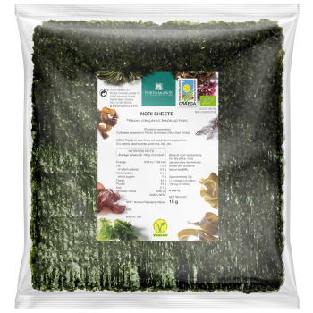 ALGI NORI PRAŻONE DO SUSHI BIO 15 g - PORTO MUINOS