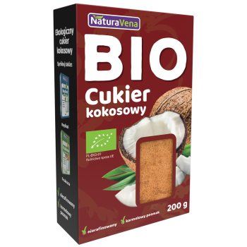 CUKIER KOKOSOWY BIO 200 g - NATURAVENA