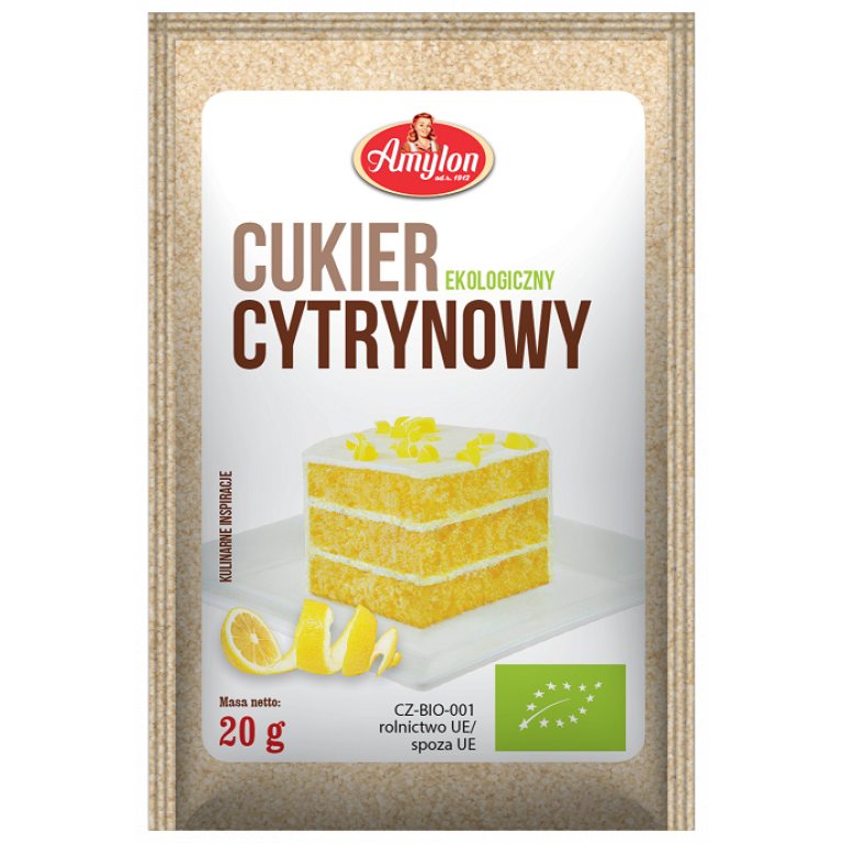 CUKIER CYTRYNOWY BIO 20 g - AMYLON