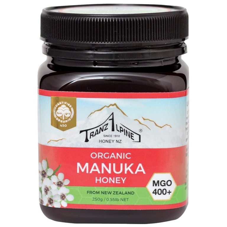 MIÓD MANUKA MGO 400+ BIO 250 g - TRANZALPINE