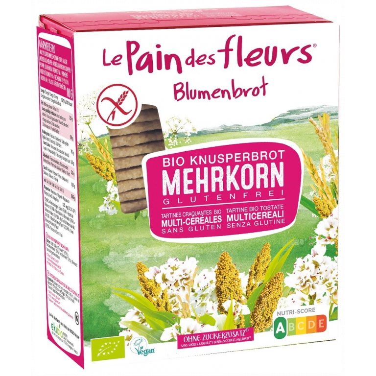 PIECZYWO CHRUPKIE BŁONNIKOWE WIELOZIARNISTE BEZGLUTENOWE BIO 150 g - LE PAIN DES FLEURS