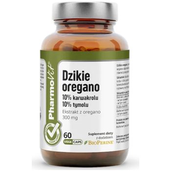 DZIKIE OREGANO EKSTRAKT (300 mg) BEZGLUTENOWY 60 KAPSUŁEK - PHARMOVIT (CLEAN LABEL)