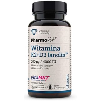 WITAMINA K2 + D3 BEZGLUTENOWA 60 KAPSUŁEK - PHARMOVIT (CLASSIC)