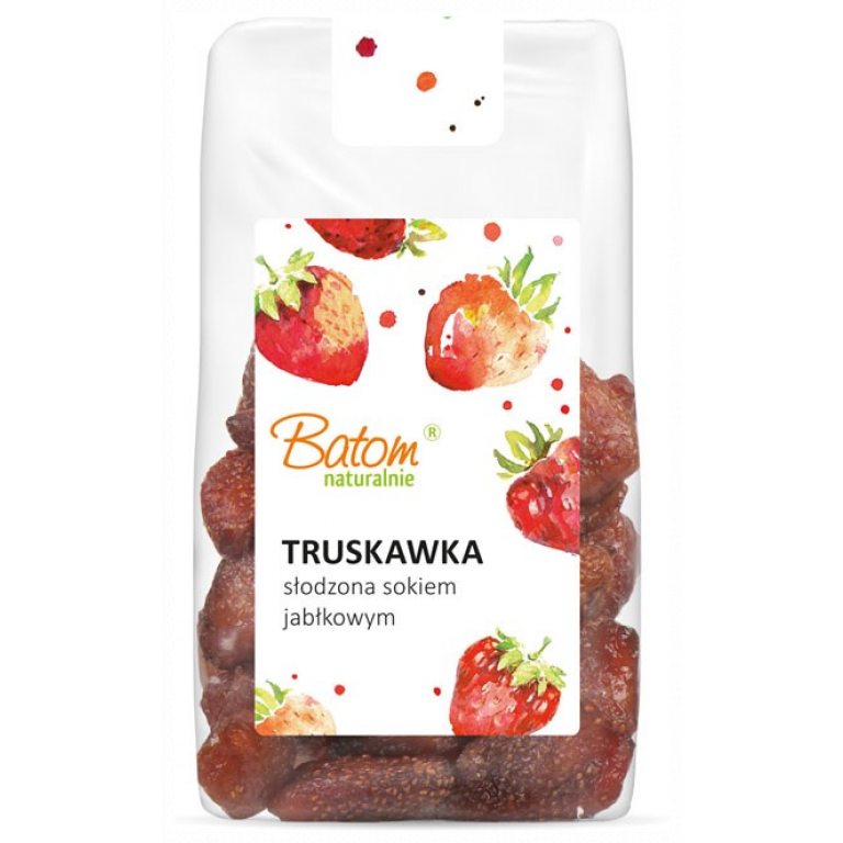 TRUSKAWKA SŁODZONA SOKIEM JABŁKOWYM 100 g - BATOM