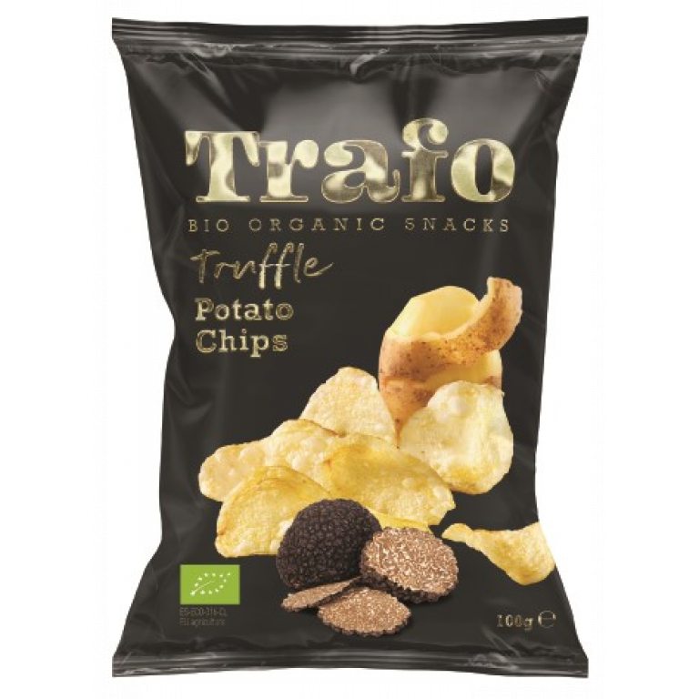 CHIPSY ZIEMNIACZANE O SMAKU CZARNEJ TRUFLI BIO 100 g - TRAFO