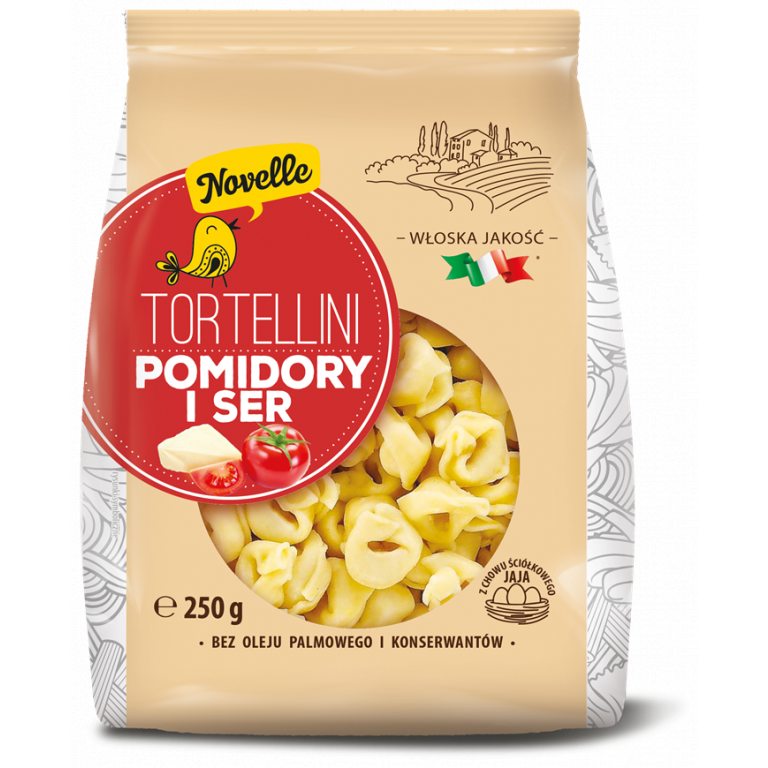 TORTELLINI POMIDORY I SER 250 g - NOVELLE