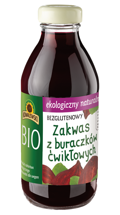 ZAKWAS Z BURAKÓW ĆWIKŁOWYCH BEZGLUTENOWY BIO 320 ml - KOWALEWSKI