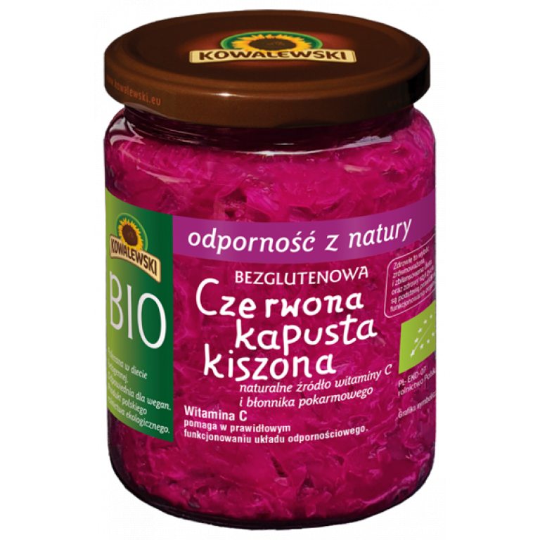 KAPUSTA KISZONA CZERWONA BEZGLUTENOWA BIO 400 g - KOWALEWSKI