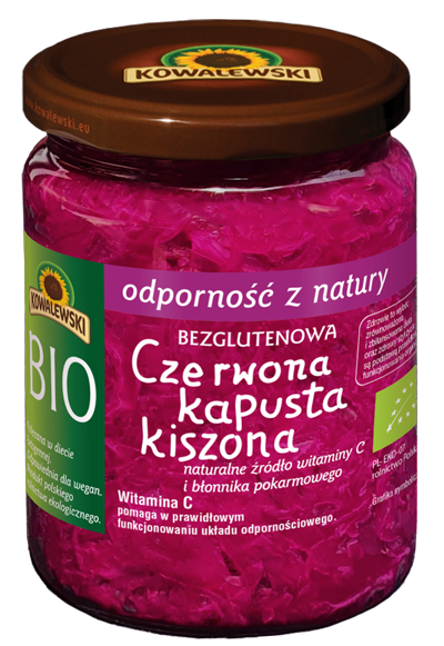 KAPUSTA KISZONA CZERWONA BEZGLUTENOWA BIO 400 g - KOWALEWSKI