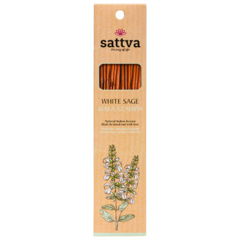 KADZIDEŁKA INDYJSKIE BIAŁA SZAŁWIA (15 szt.) 30 g - SATTVA (WELLNESS)