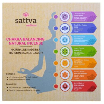 KADZIDEŁKA INDYJSKIE HARMONIZUJĄCE CZAKRY (49 szt.) - SATTVA (WELLNESS)