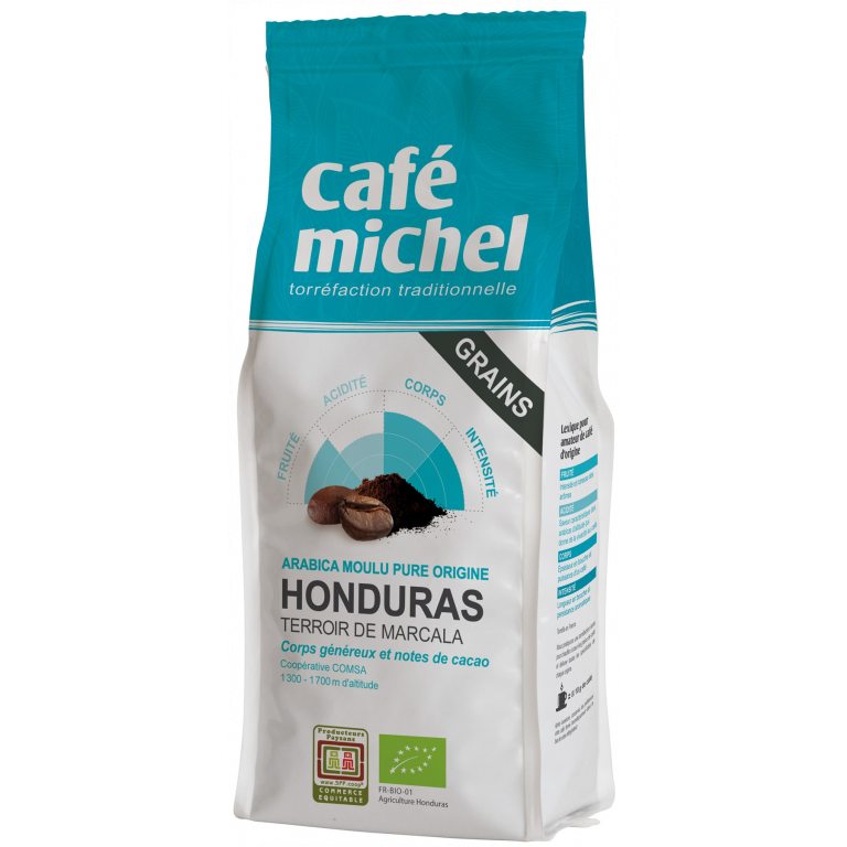 KAWA ZIARNISTA ARABICA 100 % HONDURAS FAIR TRADE BIO 250 g - CAFE MICHEL