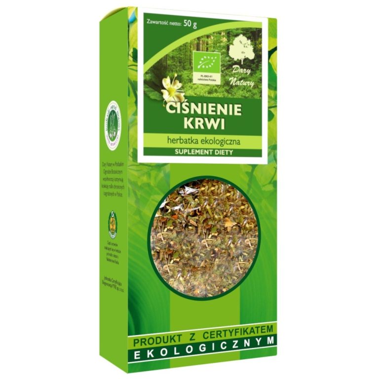 HERBATKA CIŚNIENIE KRWI BIO 50 g - DARY NATURY