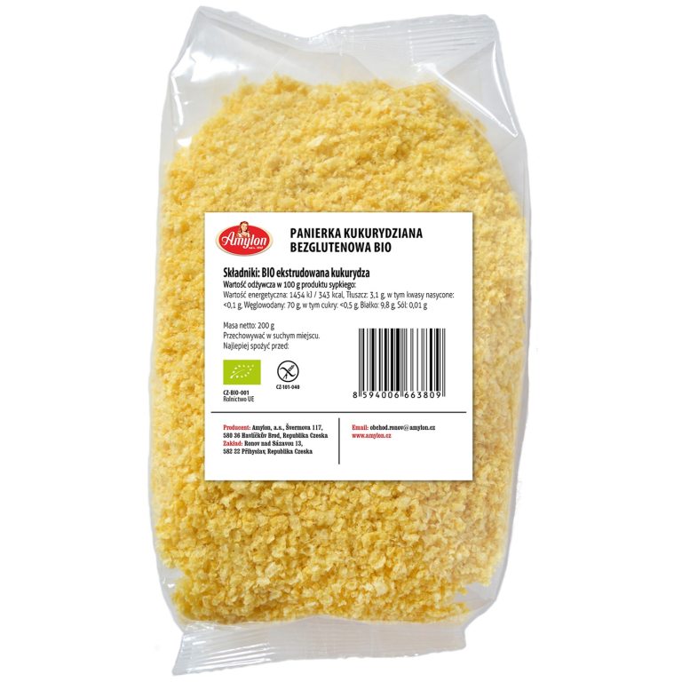 PANIERKA KUKURYDZIANA BEZGLUTENOWA BIO 200 g - AMYLON