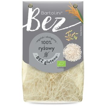 MAKARON (RYŻOWY) KRAJANKA BEZGLUTENOWY BIO 250 g - BARTOLINI