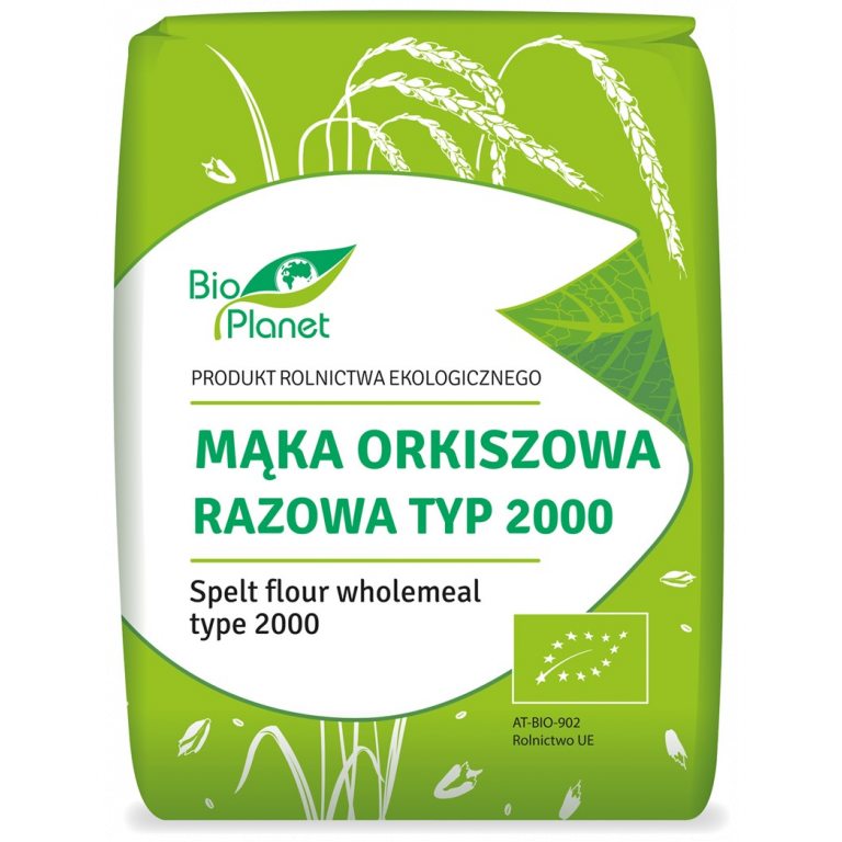 MĄKA ORKISZOWA RAZOWA TYP 2000 BIO 1 kg - BIO PLANET