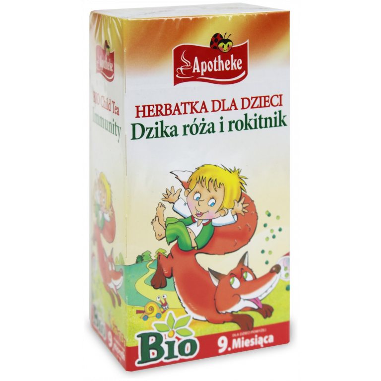 HERBATKA DLA DZIECI - DZIKA RÓŻA I ROKITNIK PO 9 MIESIĄCU BIO (20 x 1