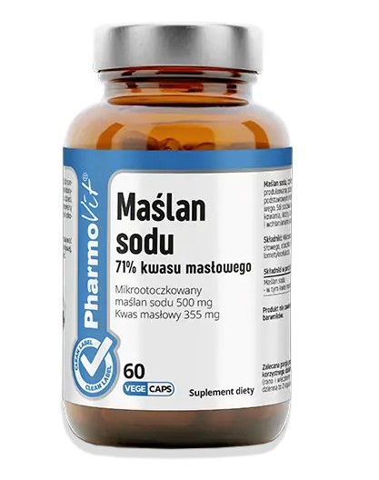 MAŚLAN SODU BEZGLUTENOWY 60 KAPSUŁEK - PHARMOVIT (CLEAN LABEL)