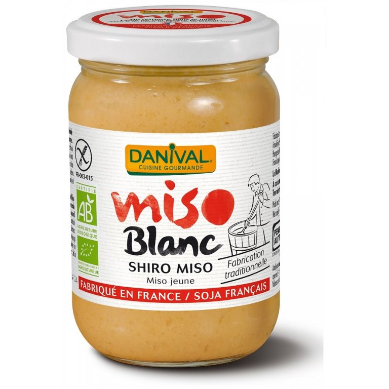 MISO SHIRO BIAŁE (PASTA Z RYŻU I SOI) BEZGLUTENOWE BIO 200 g - DANIVAL