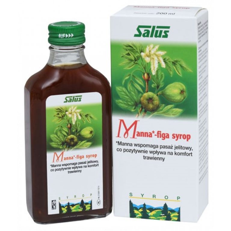 SYROP JESION MANNOWY - FIGA BEZGLUTENOWY 200 ml - SALUS