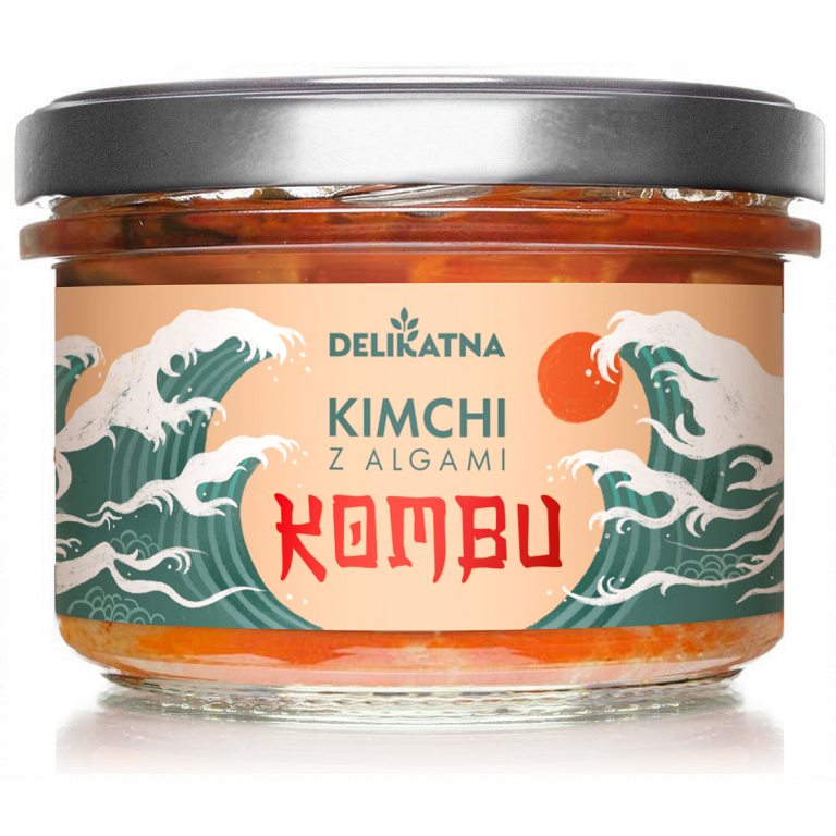 KIMCHI Z ALGAMI KOMBU 200 g - DELIKATNA (ZAKWASOWNIA)