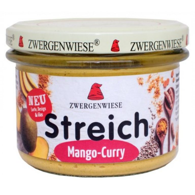 PASTA SŁONECZNIKOWA Z MANGO I CURRY BEZGLUTENOWA BIO 180 g - ZWERGENWIESE