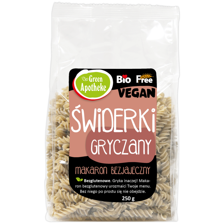 MAKARON (GRYCZANY) ŚWIDERKI BEZGLUTENOWY BIO 250 g - APOTHEKE