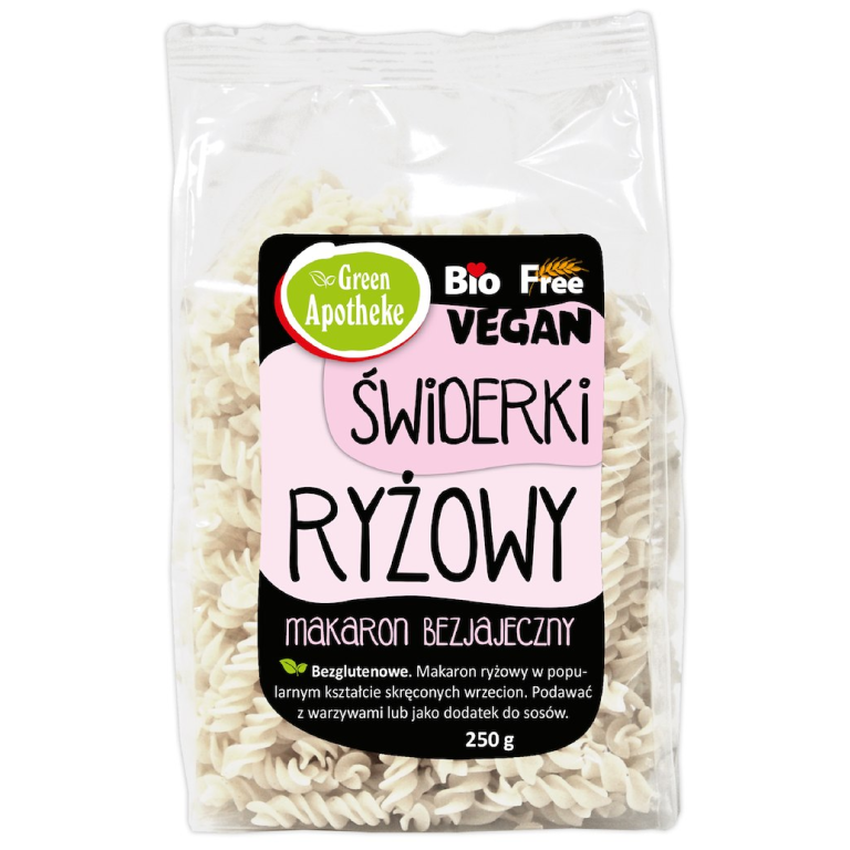 MAKARON (RYŻOWY) ŚWIDERKI BEZGLUTENOWY BIO 250 g - APOTHEKE