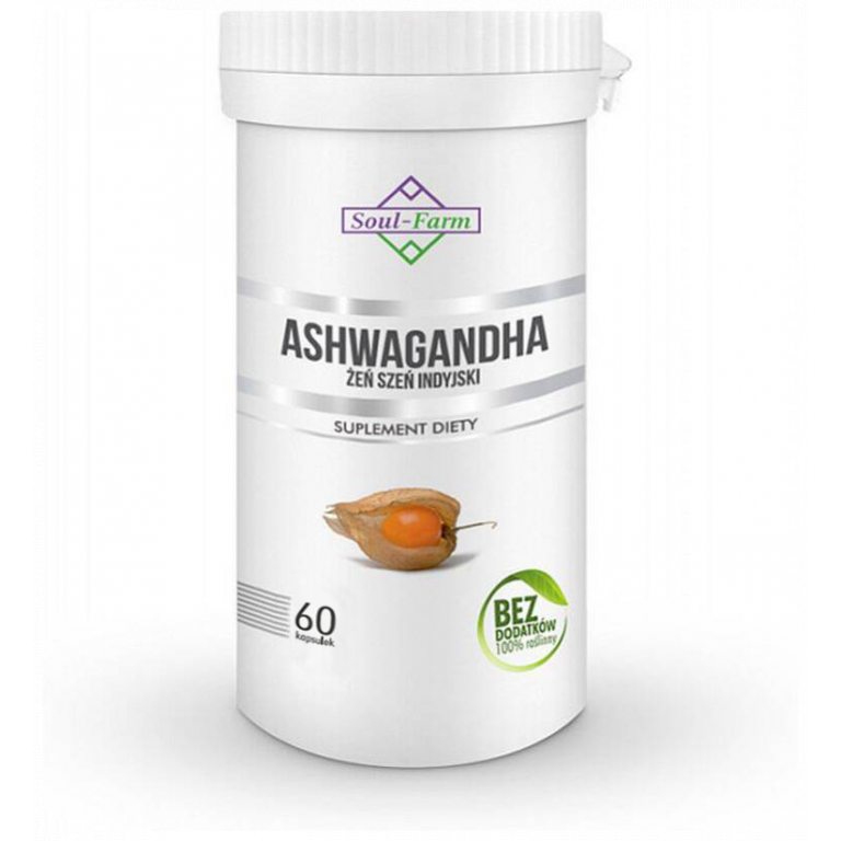 ASHWAGANDHA EKSTRAKT (500 mg) 60 KAPSUŁEK - SOUL FARM