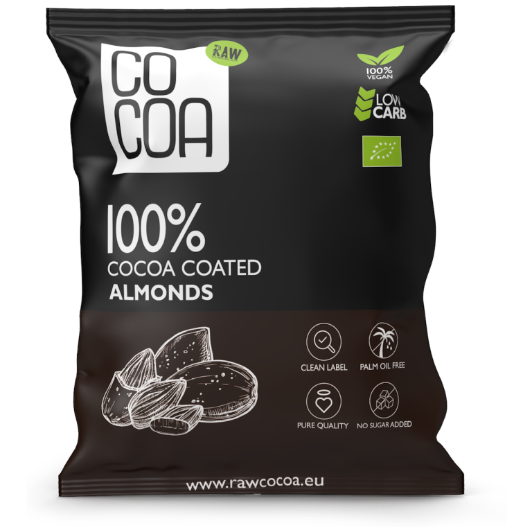 MIGDAŁY W KAKAO BEZ DODATKU CUKRÓW BIO 70 g - COCOA