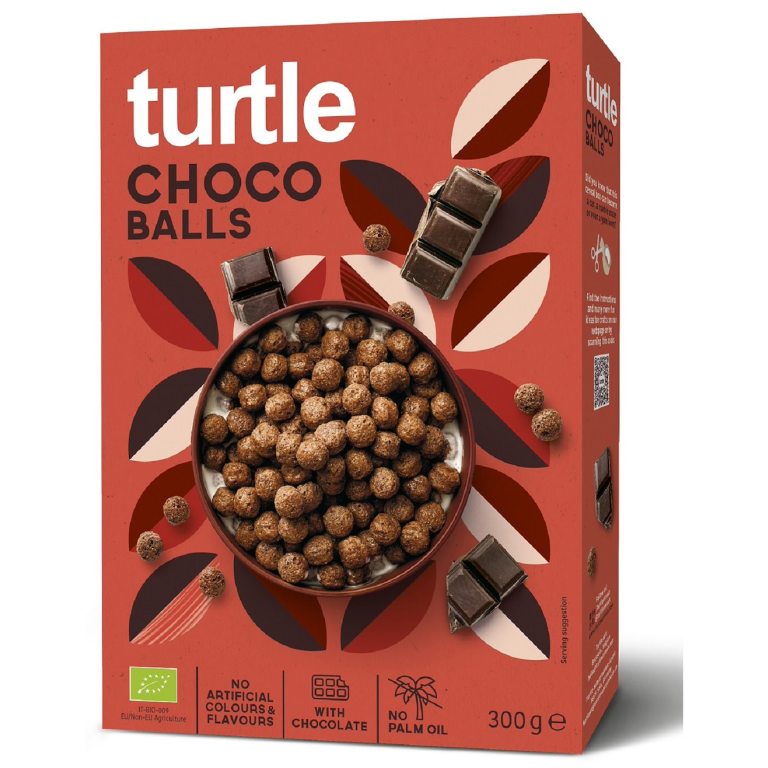 KULKI ZBOŻOWE CZEKOLADOWE BIO 300 g -  TURTLE