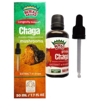 GRZYBY CHAGA EKSTRAKT W KROPLACH 50 ml - ROYAL BRAND