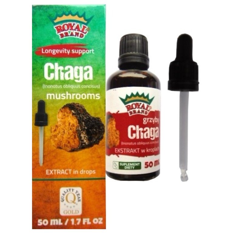 GRZYBY CHAGA EKSTRAKT W KROPLACH 50 ml - ROYAL BRAND
