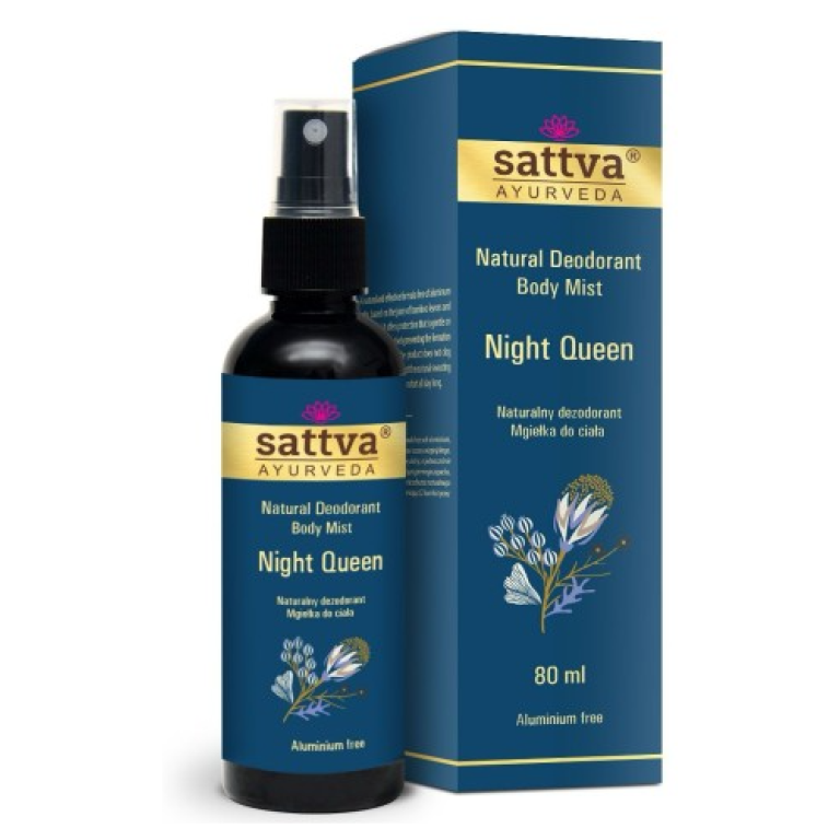DEZODORANT - MGIEŁKA DO CIAŁA KRÓLOWA NOCY 80 ml - SATTVA (AYURVEDA)