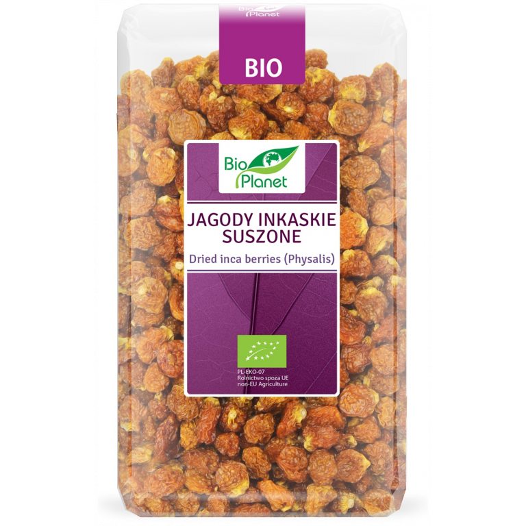 JAGODY INKASKIE SUSZONE BIO 1 kg - BIO PLANET