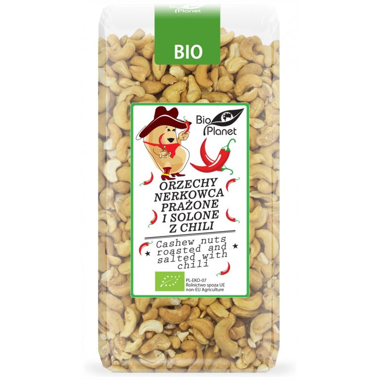 ORZECHY NERKOWCA PRAŻONE I SOLONE Z CHILI BIO 350 g - BIO PLANET