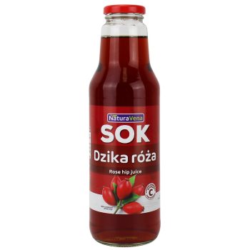 SOK Z DZIKIEJ RÓŻY 100 % 750 ml - NATURAVENA
