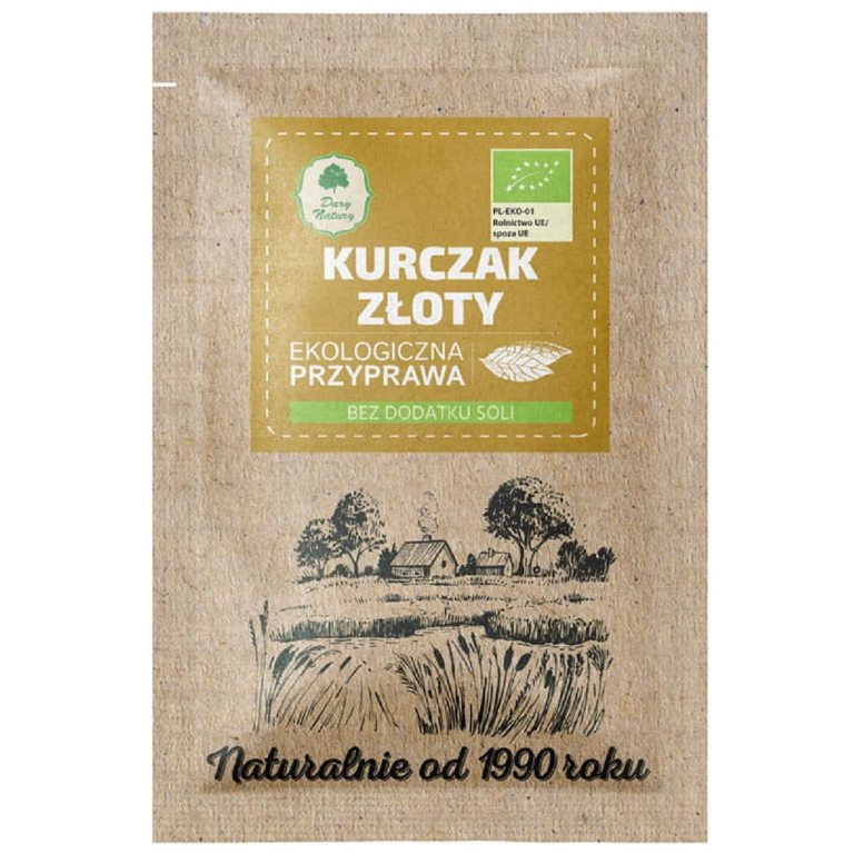 PRZYPRAWA ZŁOTY KURCZAK BIO 20 g - DARY NATURY