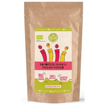 RÓŻDŻKI SMAKU MIX MALINA - MANGO (LIOFILIZOWANE OWOCE) BIO (10 x 2 g) 20 g - HELPA