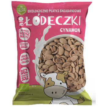 ŁÓDECZKI JAGLANO - OWSIANE Z CYNAMONEM BEZ DODATKU CUKRÓW BIO 260 g - HELPA