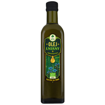 OLEJ LNIANY TŁOCZONY NA ZIMNO BIO 250 ml - DARY NATURY