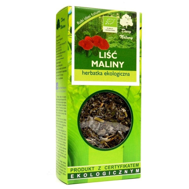 HERBATKA LIŚĆ MALINY BIO 25 g - DARY NATURY