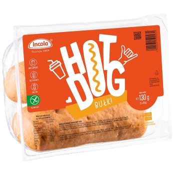 BUŁKI DO HOT-DOGÓW BEZGLUTENOWE (2 szt.) 130 g - INCOLA
