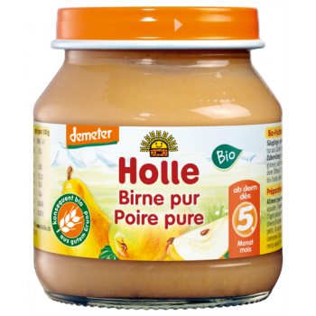 GRUSZKA BEZ DODATKU CUKRÓW BEZGLUTENOWA OD 5 MIESIĄCA DEMETER BIO 125 g (SŁOIK) - HOLLE