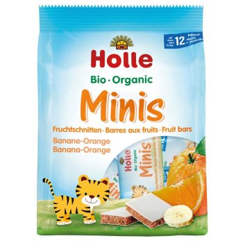 BATONIKI MINI BANAN - POMARAŃCZA OD 1 ROKU BIO (8 x 12