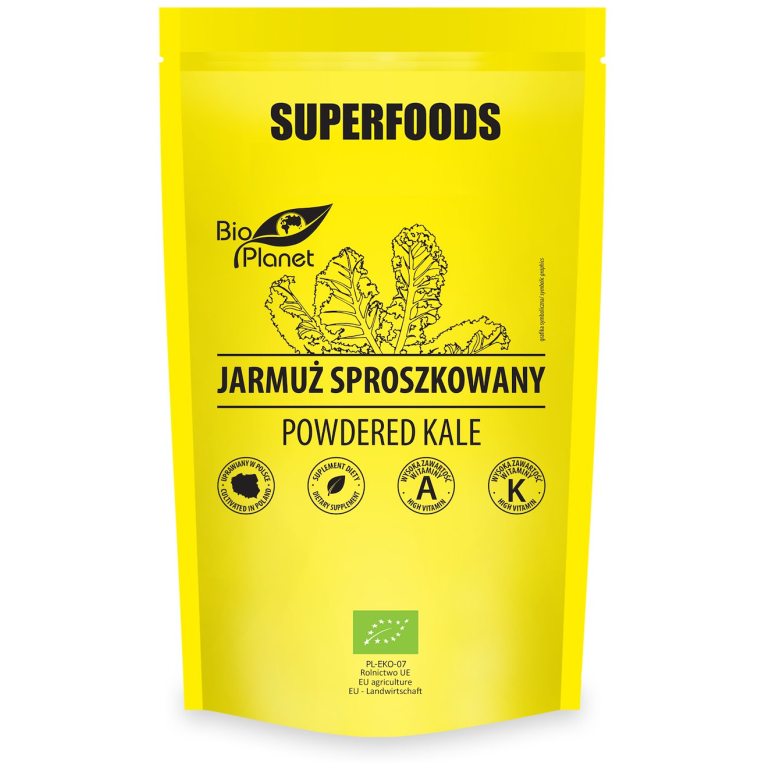 JARMUŻ SPROSZKOWANY BIO 125 g - BIO PLANET SUPERFOODS