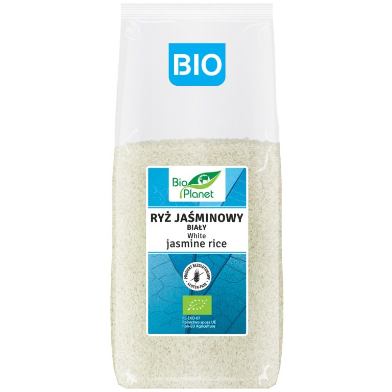 RYŻ JAŚMINOWY BIAŁY BEZGLUTENOWY BIO 1 kg - BIO PLANET