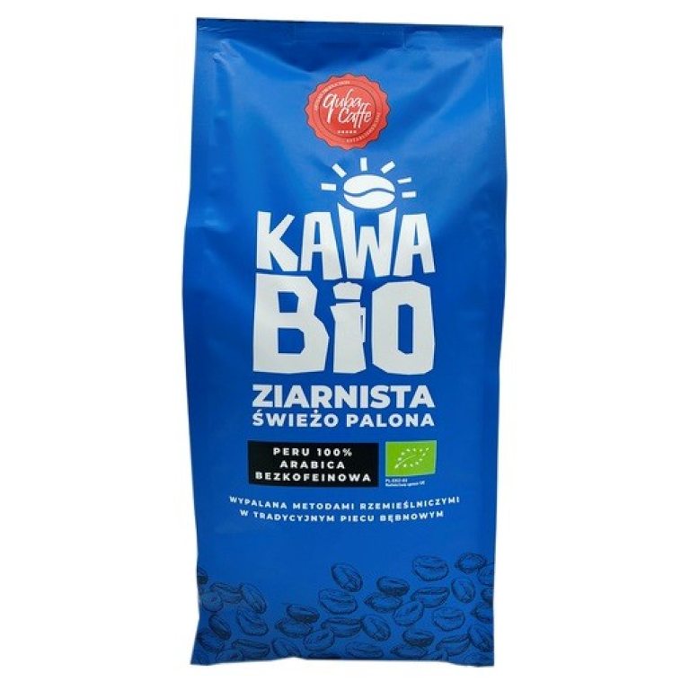 KAWA ZIARNISTA BEZKOFEINOWA ARABICA 100 % PERU BIO 1 kg - QUBA CAFFE