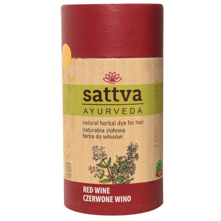 HENNA CZERWONE WINO ECO 150 g - SATTVA (AYURVEDA)
