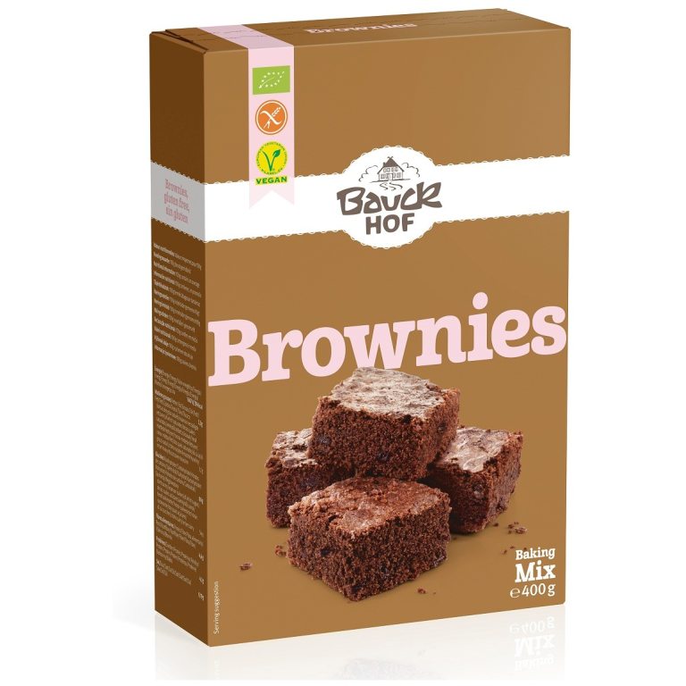 MIESZANKA NA BROWNIE BEZGLUTENOWA BIO 400 g - BAUCK HOF